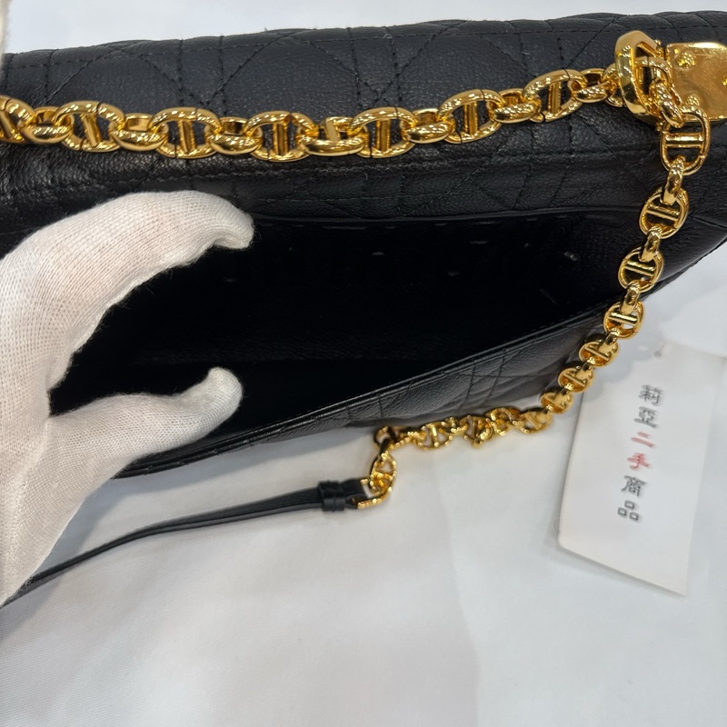 莉亞精品♡ Dior Caro 黑金色 二手-14