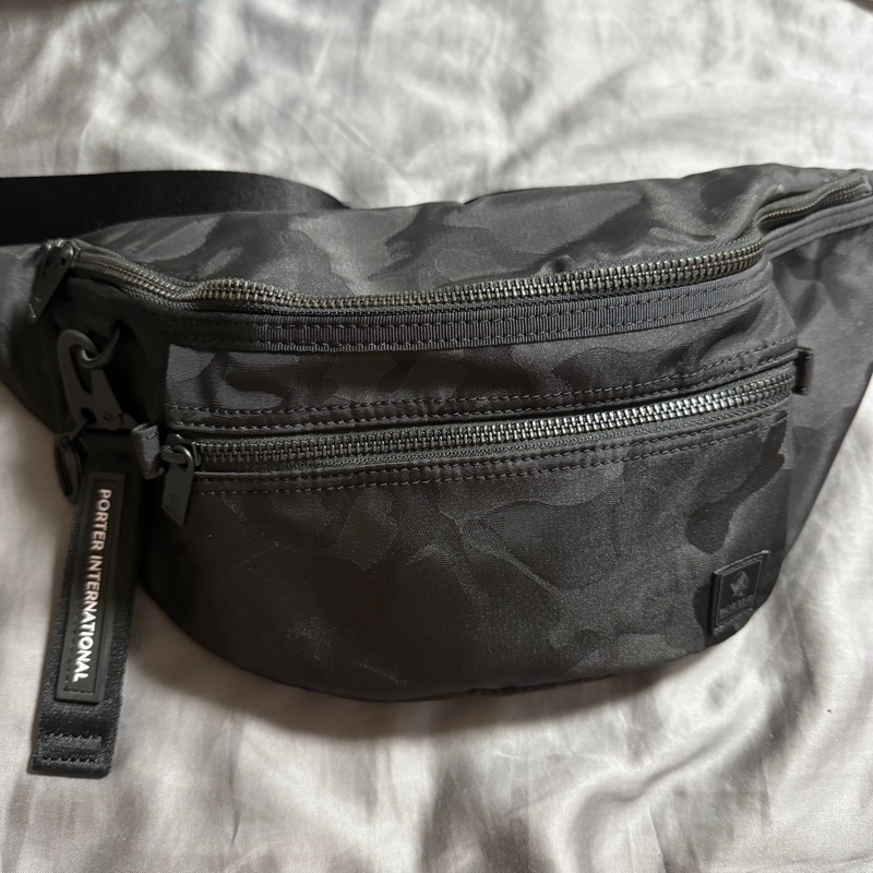 PORTER INTERNATIONAL - 軍風迷彩MILLER腰包 - 黑-0