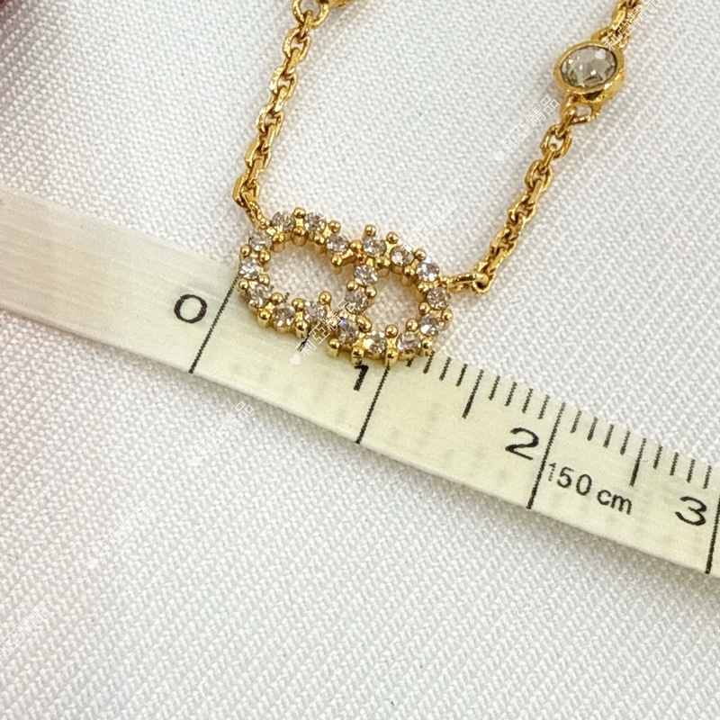 莉亞精品♡ Dior N1033 珍珠水鑽項鍊 二手-5