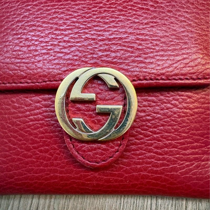Gucci 紅色銀包-6