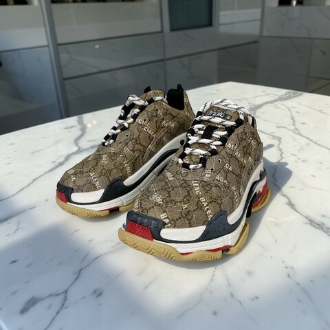 莉亞精品♡BalenciagaxGucci聯名老爹鞋 尺碼39 二手美品