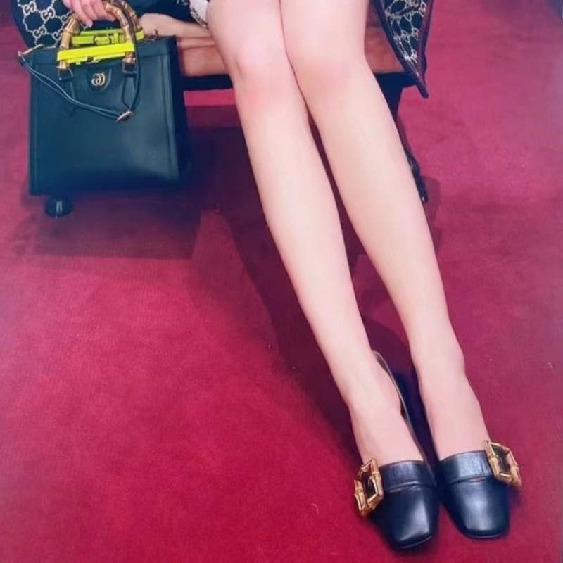 莉亞精品♡Gucci 竹節跟鞋 尺碼39 近新閒置-1