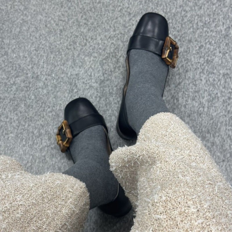 莉亞精品♡Gucci 竹節跟鞋 尺碼39 近新閒置-2