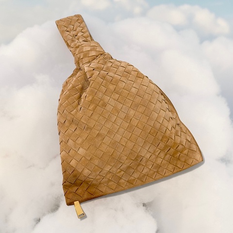 莉亞精品♡Bv 麂皮打結包 近新美品