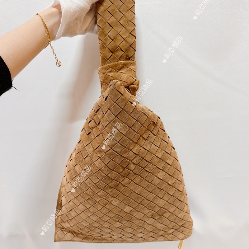 莉亞精品♡Bv 麂皮打結包 近新美品-3