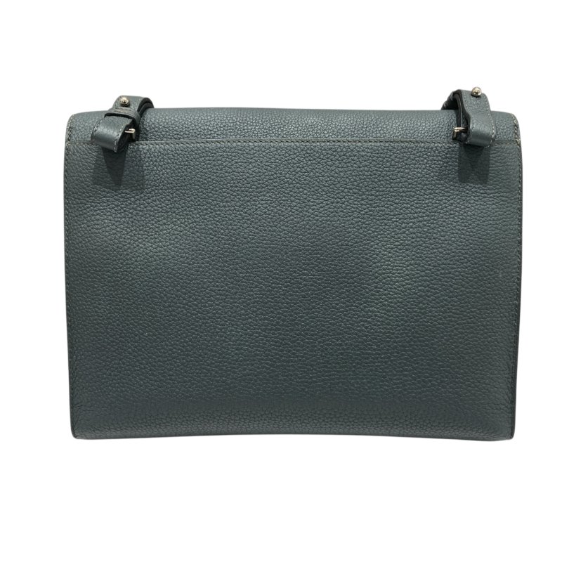 HERMÈS 愛馬仕 MESSENGER 29 肩背包 牛皮 灰綠色 銀釦-2