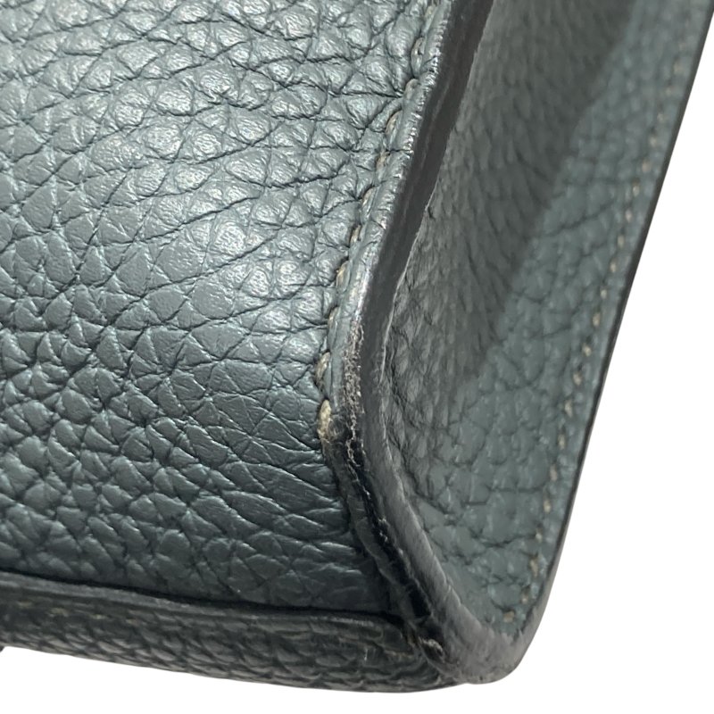 HERMÈS 愛馬仕 MESSENGER 29 肩背包 牛皮 灰綠色 銀釦-13