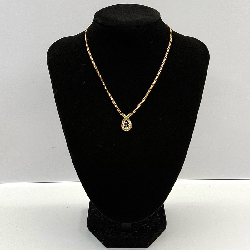 DIOR 迪奧 水鑽項鍊-0