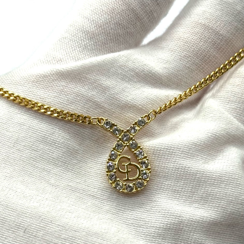 DIOR 迪奧 水鑽項鍊-2