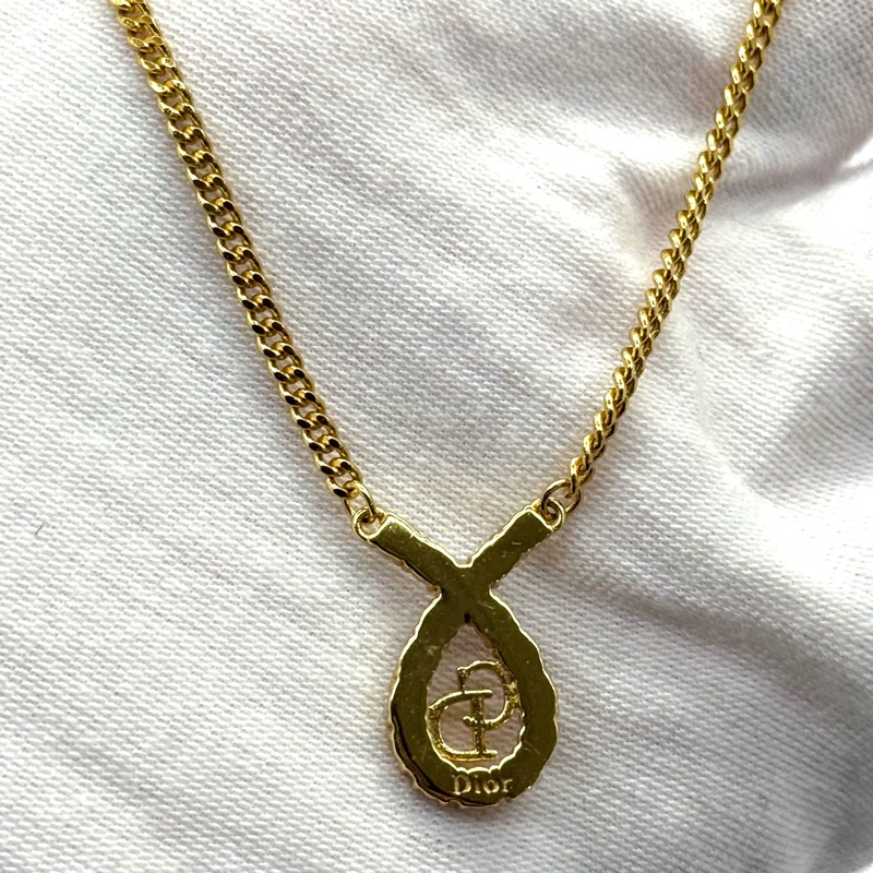 DIOR 迪奧 水鑽項鍊-3