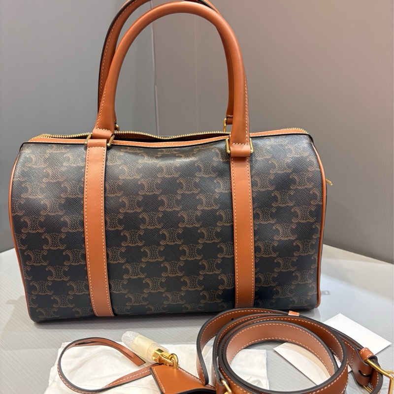 離櫃未使用品 Celine 凱旋門波士頓包/speedy30-10