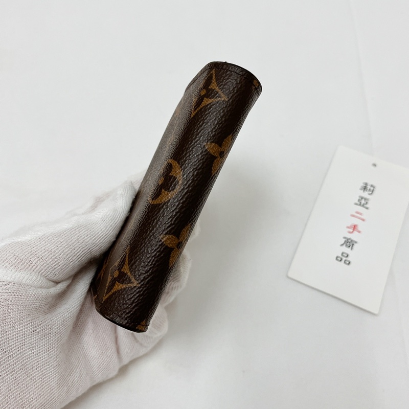 莉亞精品♡LV M41939  紫紅單層卡包 二手-5