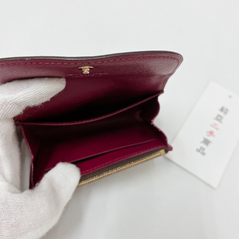 莉亞精品♡LV M41939  紫紅單層卡包 二手-15