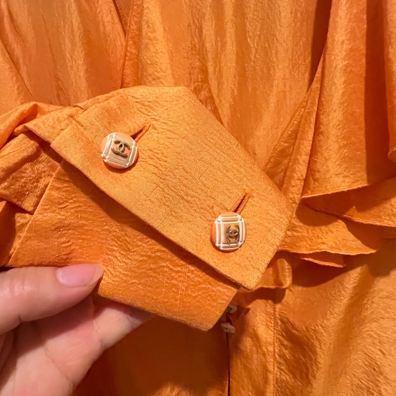 Chanel中古真絲襯衣38碼-3