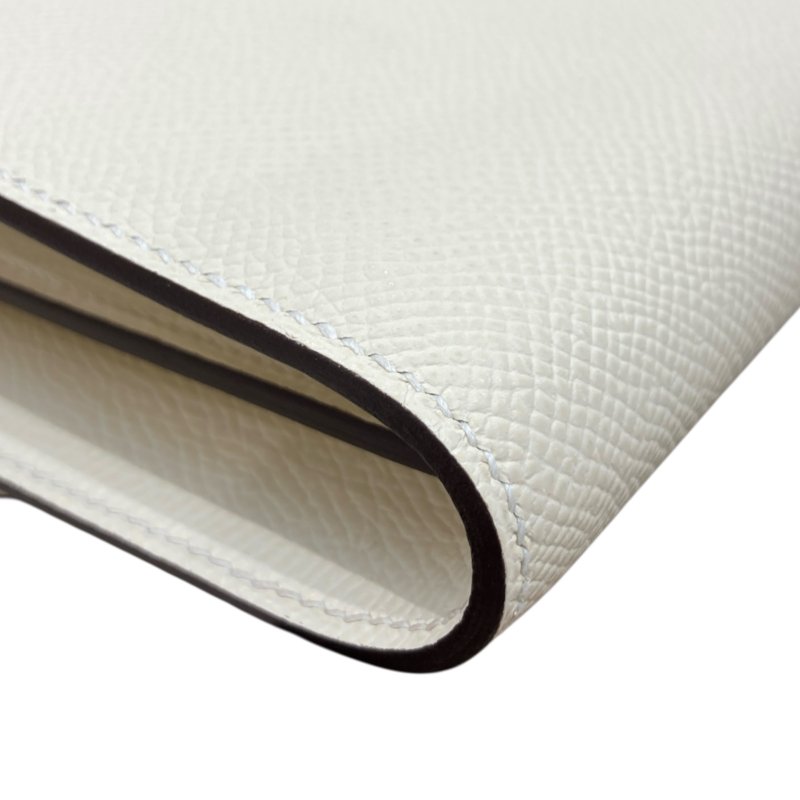 HERMES 愛馬仕 B刻 CONSTANCE TO GO 砝瑯H字 皮革 奶昔白 銀釦-9