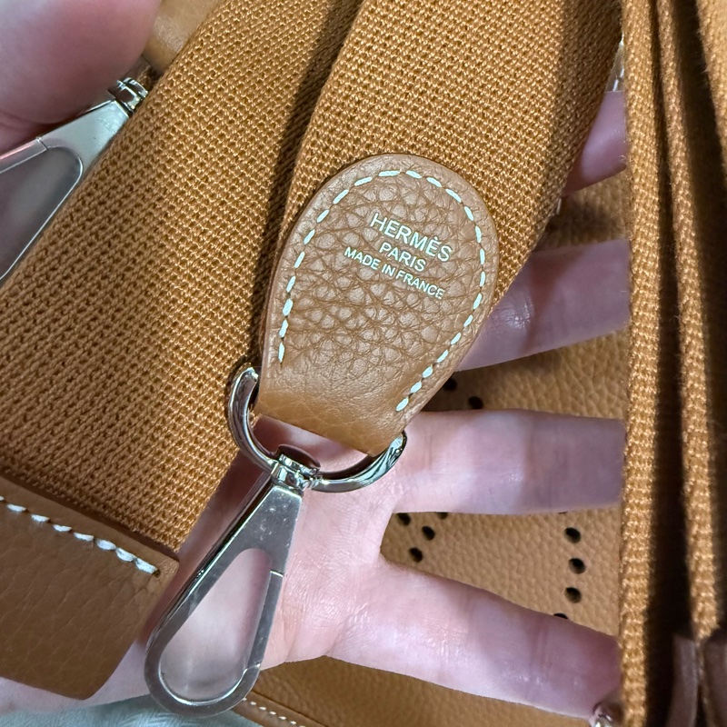 💖Hermes Evelyne 23 金棕銀釦💖 全新全配 K刻-2