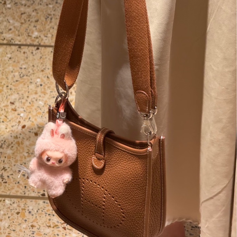💖Hermes Evelyne 23 金棕銀釦💖 全新全配 K刻-11