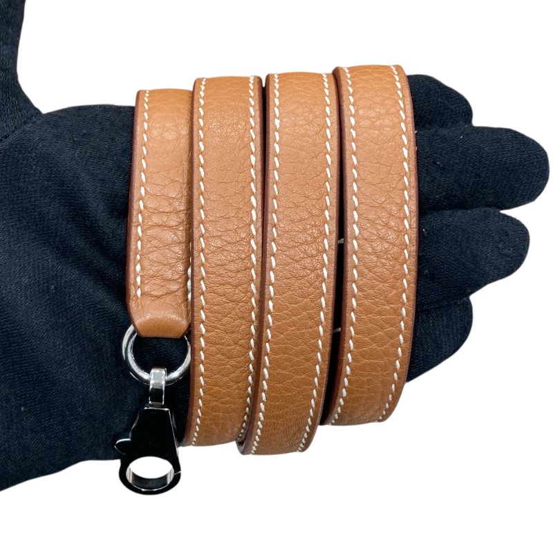 HERMES 愛馬仕 K刻 KELLY28 皮革 金棕色 銀釦-13