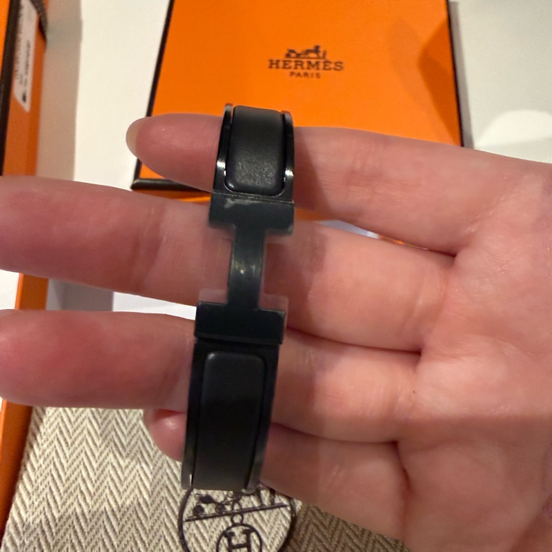 💖Hermes So black H手環💖 T5 全新-4