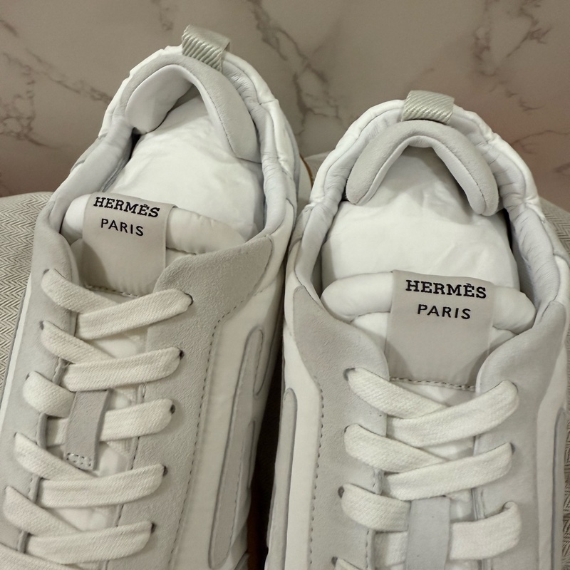 💖Hermes Jet 白色 42.5號💖 全新 德訓鞋-3