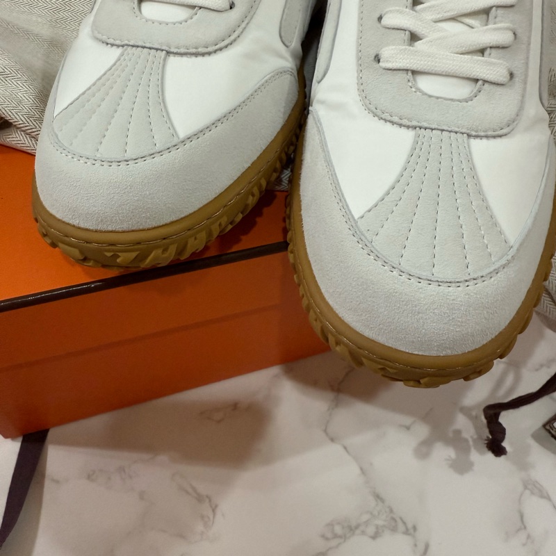💖Hermes Jet 白色 42.5號💖 全新 德訓鞋-4