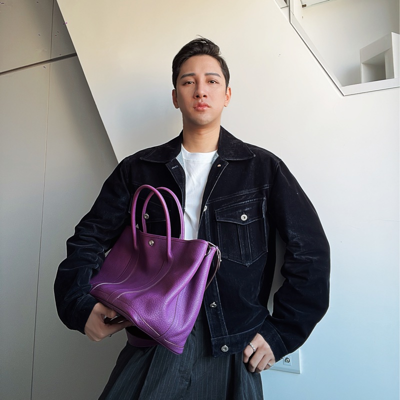 🐴愛馬仕 Hermes Garden party36公分 限量海葵紫 現專櫃售價234490 #讓藏79800 尺寸•長36-高26.5-寬17 9成新-0