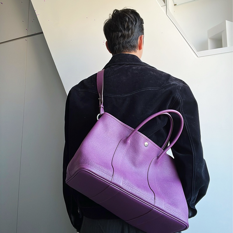 🐴愛馬仕 Hermes Garden party36公分 限量海葵紫 現專櫃售價234490 #讓藏79800 尺寸•長36-高26.5-寬17 9成新-2