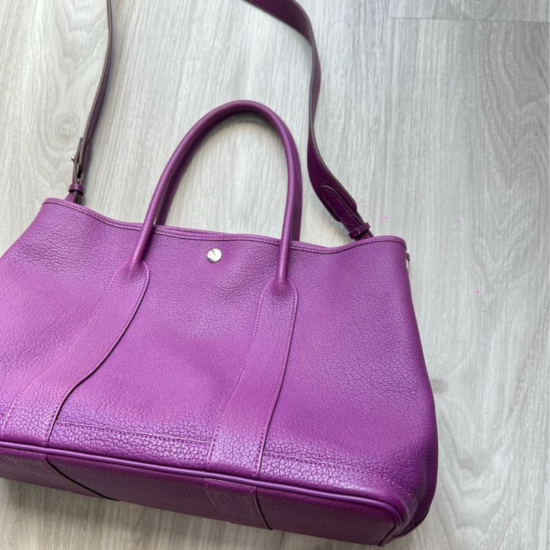 🐴愛馬仕 Hermes Garden party36公分 限量海葵紫 現專櫃售價234490 #讓藏79800 尺寸•長36-高26.5-寬17 9成新-9