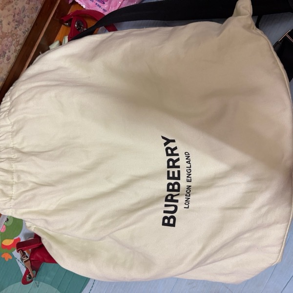 Burberry 中款 後背包 淡粉紅色 近全新 只背過1次-附件:防塵袋-10