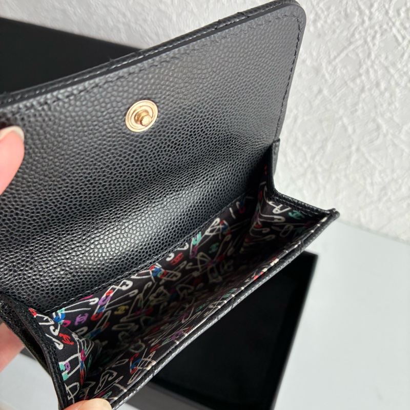 Chanel雙面扣式短夾 mini短夾-2