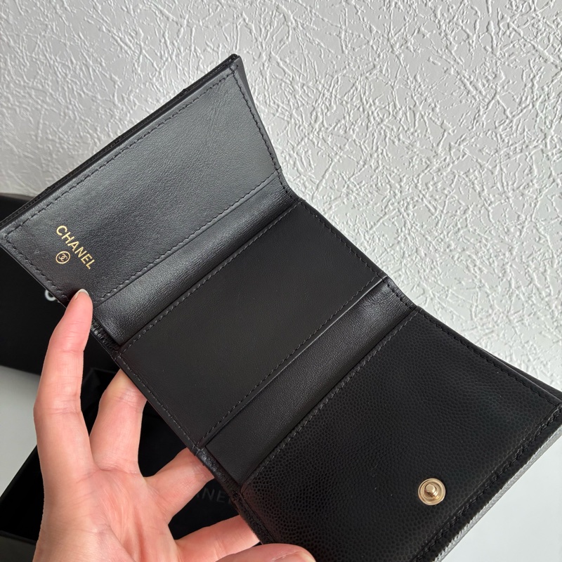 Chanel雙面扣式短夾 mini短夾-4