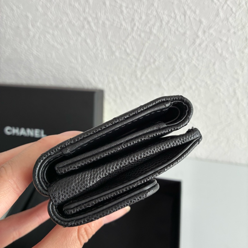 Chanel雙面扣式短夾 mini短夾-7