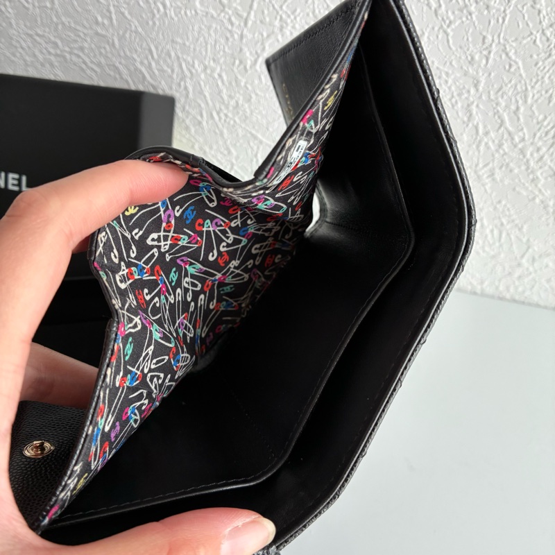 Chanel雙面扣式短夾 mini短夾-13