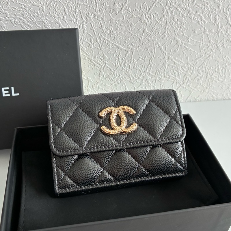 Chanel雙面扣式短夾 mini短夾-15