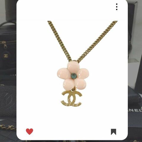🛍️🎁 26 🔥 3月新品上架 💘 香奈兒 Chanel 經典粉色花朵金色CC頸鍊🔥 香奈兒熱賣款 香奈兒經典款