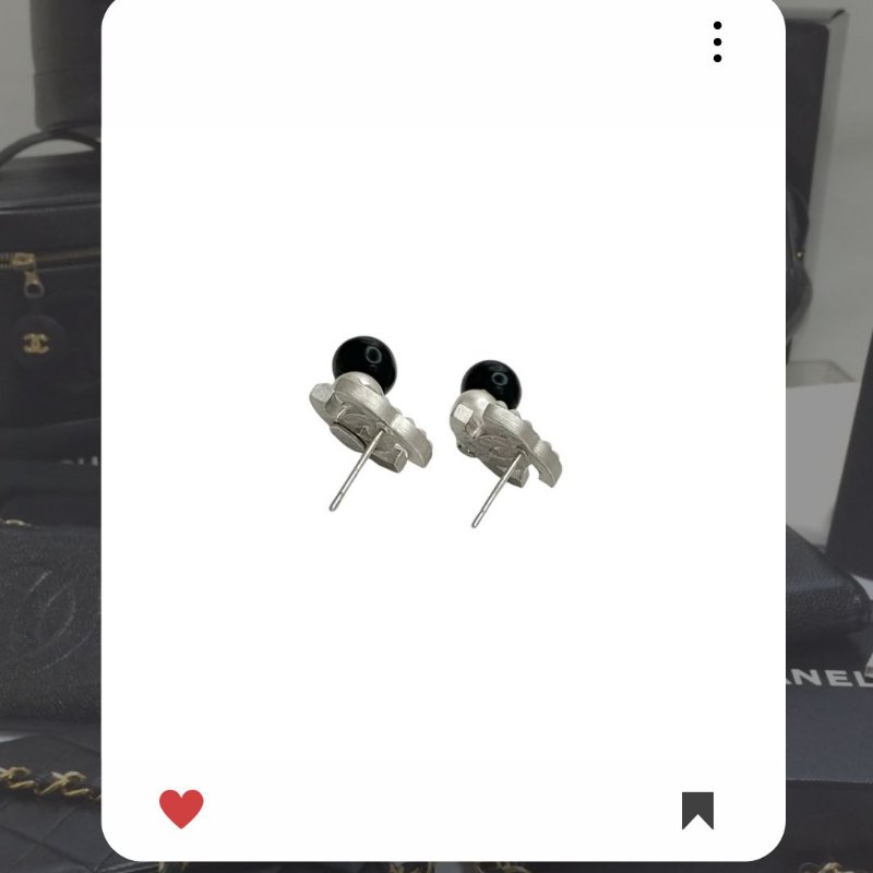 🛍️🎁 26 🔥 3月新品上架 💘 香奈兒 Chanel 珍珠銀色黑色球耳環🔥 香奈兒熱賣款 香奈兒經典款 耳環 CHANEL EARRING-2