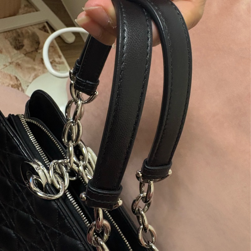 Dior Lady Dior Large 黑色羊皮 36cm 經典款-2