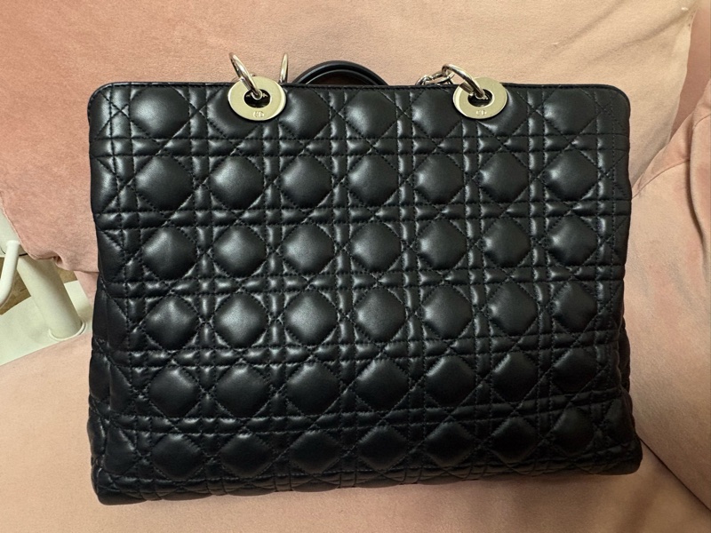 Dior Lady Dior Large 黑色羊皮 36cm 經典款-9
