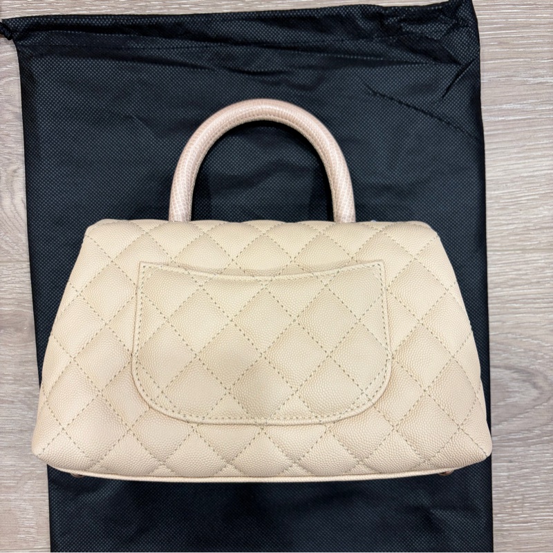 CHANEL COCO Handle 24cm(奶茶色）Flap-1