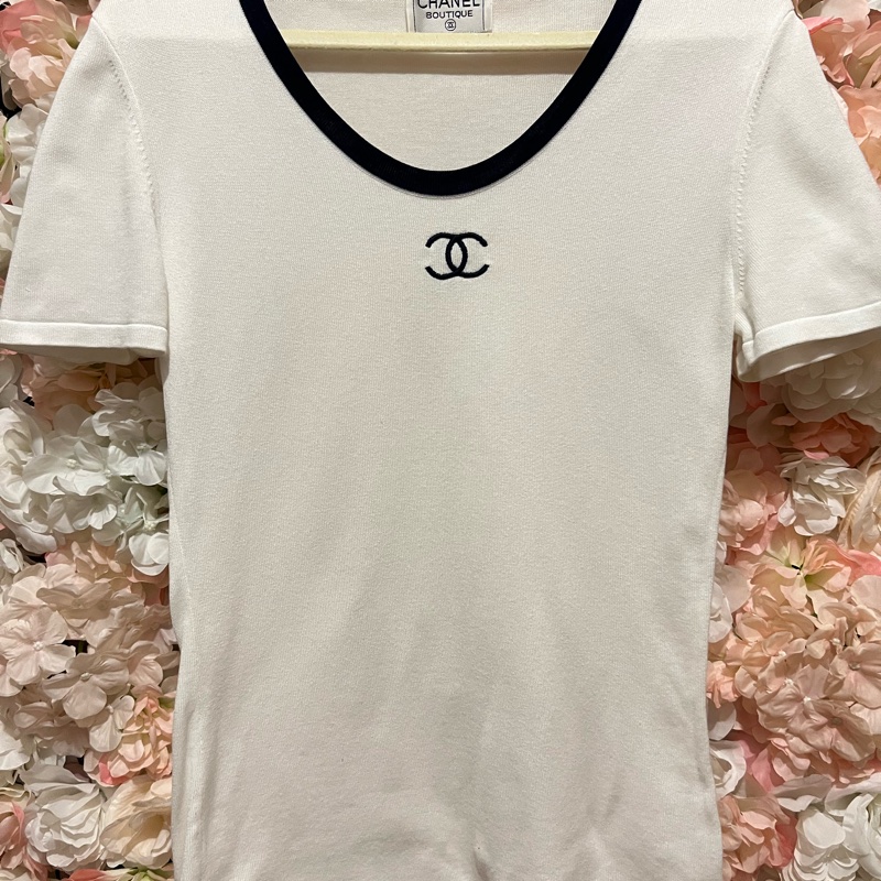 Chanel中古短袖36碼-0