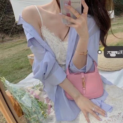 GUCCI jackie1961金扣手提肩背腋下包19*13*3 98新配件塵袋