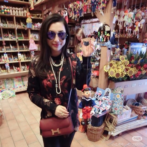 HERMES 波爾多紅金扣 橫版康康肩背斜背包25*13*3 98新配件塵袋