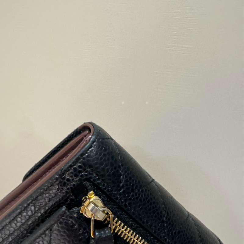 chanel 經典菱格紋短夾-4