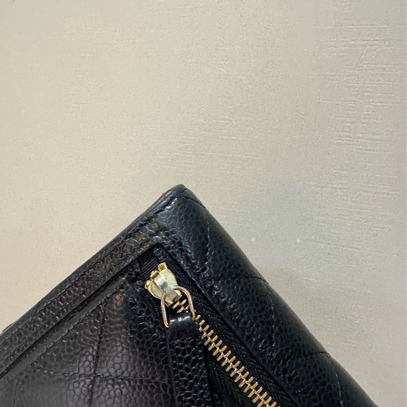 chanel 經典菱格紋短夾-5