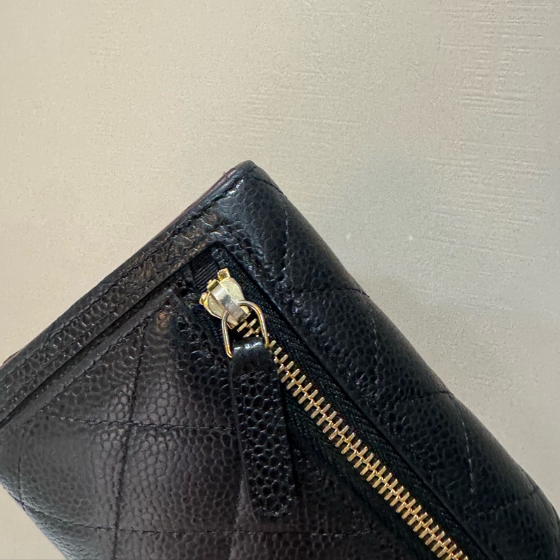 chanel 經典菱格紋短夾-7