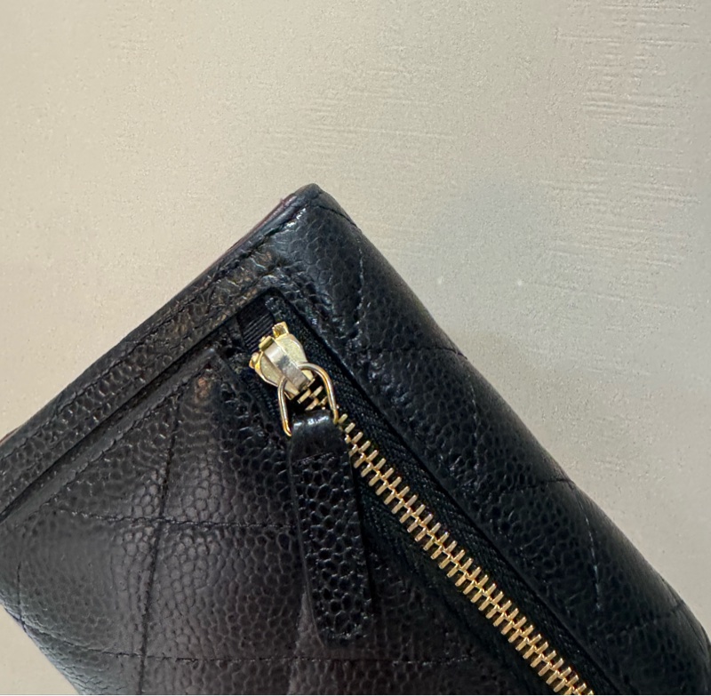 chanel 經典菱格紋短夾-8