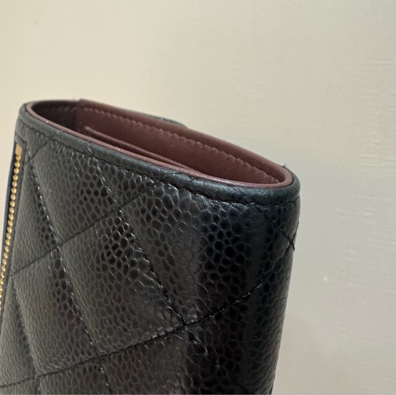 chanel 經典菱格紋短夾-11