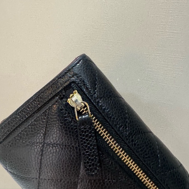 chanel 經典菱格紋短夾-14