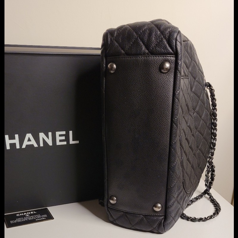 CHANEL⚡ 鏈條肩背包 魚子醬皮-5