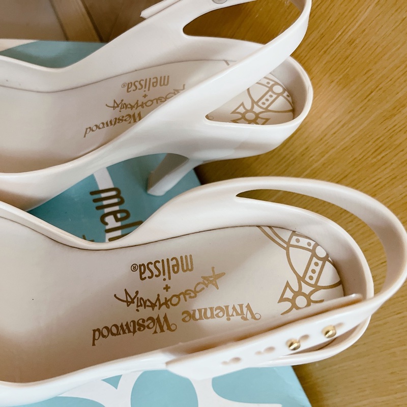 Vivienne Westwood x Melissa香香鞋土星LOGO僅試穿米白色38號-4
